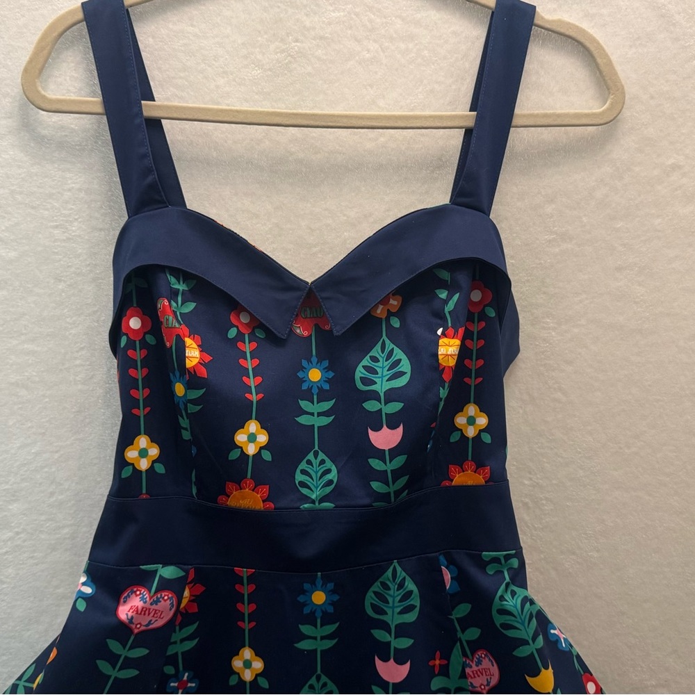 Disney Parks It’s A Small World Dress Retro Dapper Days Size L - Picture 2 of 11